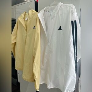 Adidas Yellow and White Jackets